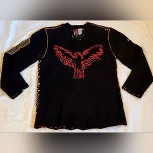 Parasuco Designer Sweater Medium 100% cotton hand-stitched